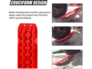 Buy X-BULL 4X4 Recovery Tracks Gen 3.0 - Red (1 Pair) - Mud Tracks